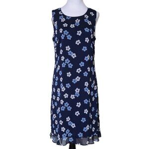 KARL LAGERFELD NAVY FLORAL DRESS SIZE 8